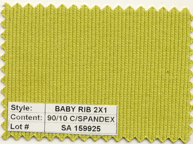 Baby Rib 2x1 Cotton Spandex